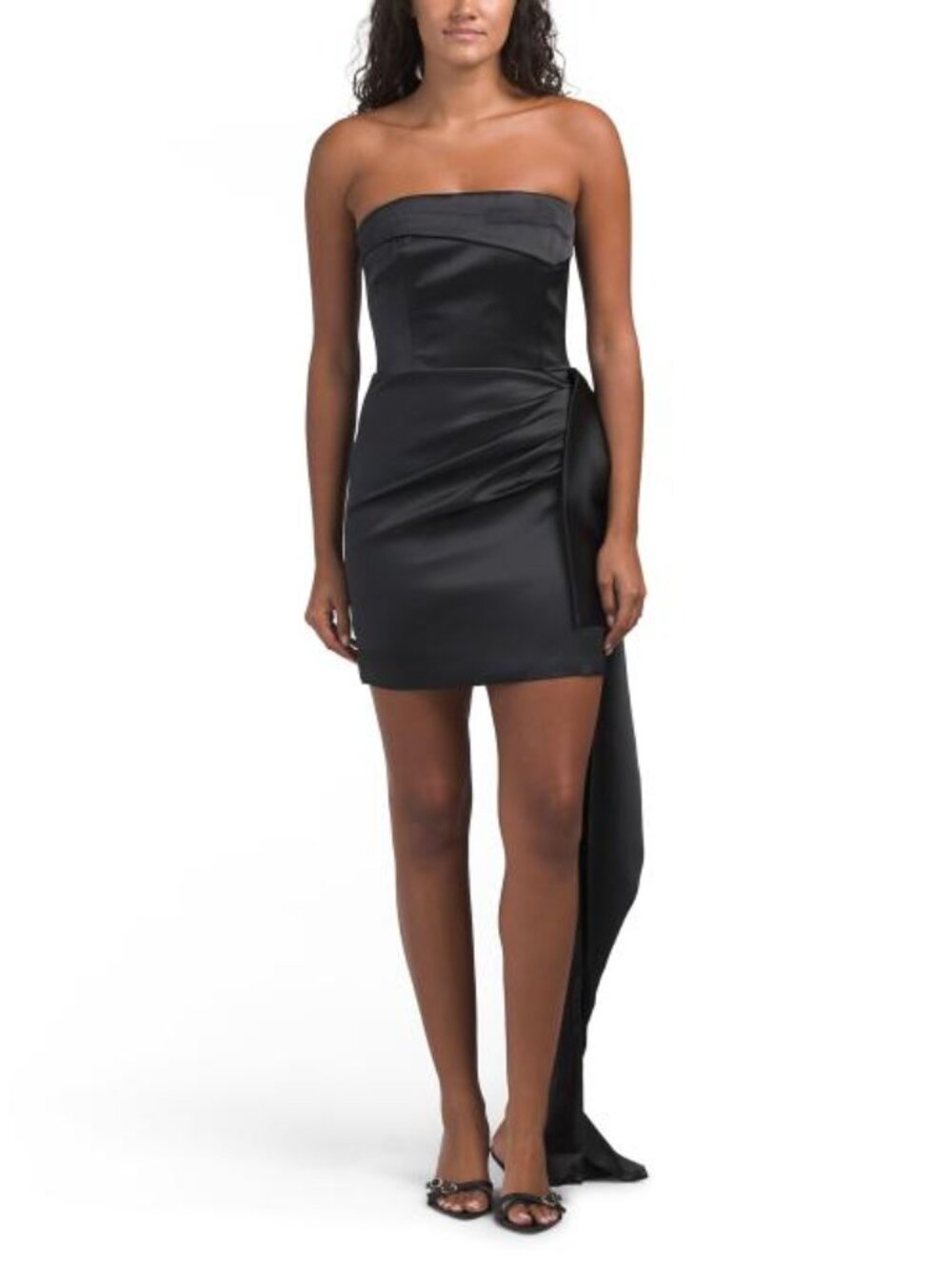 NICHOLAS Calliope Strapless Mini Dress With Side Sash